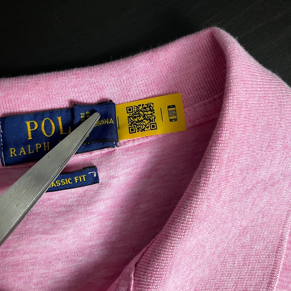 Polo Ralph Lauren Classic Fit Pink Polo Shirt for Men - XL - Picture 5 of 8